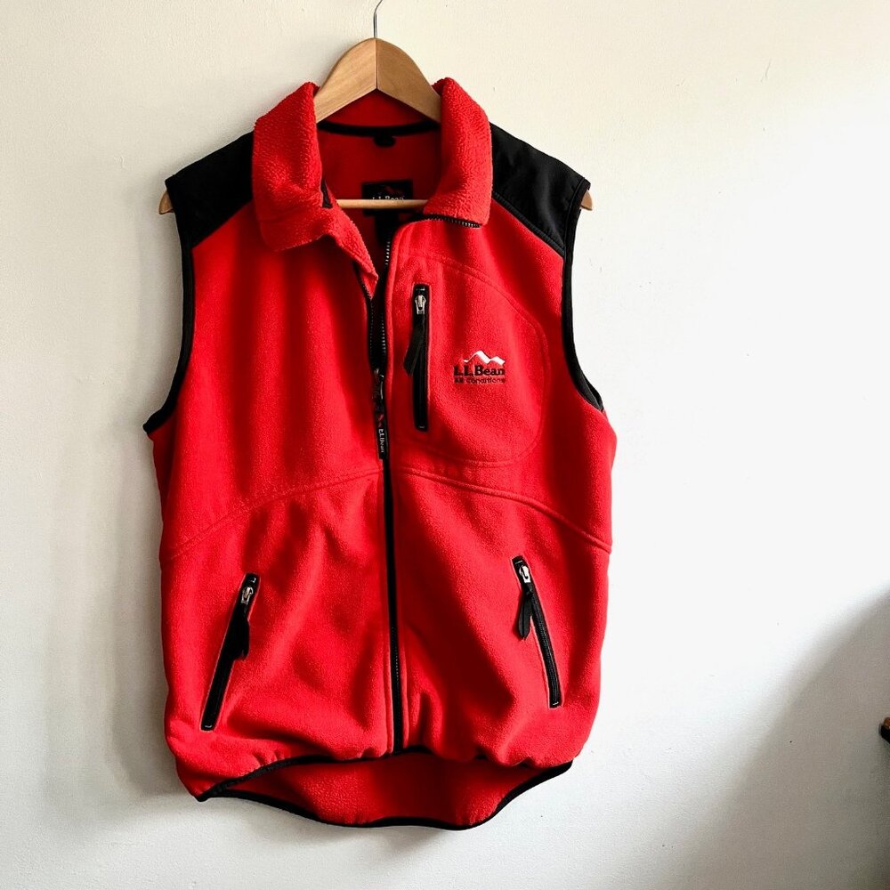 Vintage L.L. Bean Fleece Vest, Size Medium/Tall